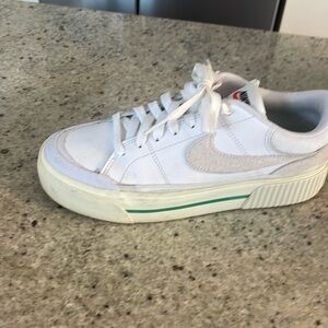 Nike Court shoes (white and green)